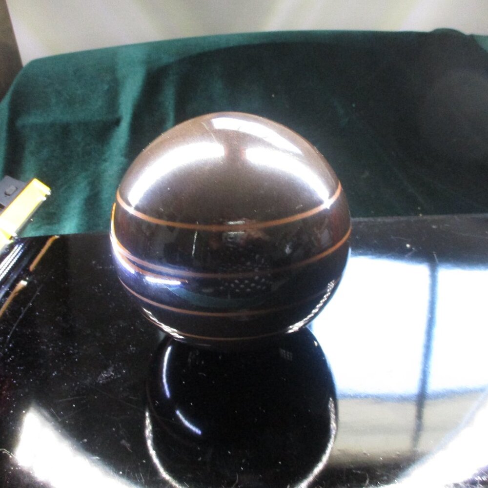 Dark Brown Ball 15-3/4" diameter circumference 4" x 4"